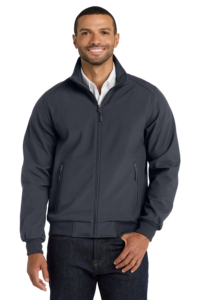 Men’s Soft Shell Bomber Jacket Water-Resistant Custom Fit
